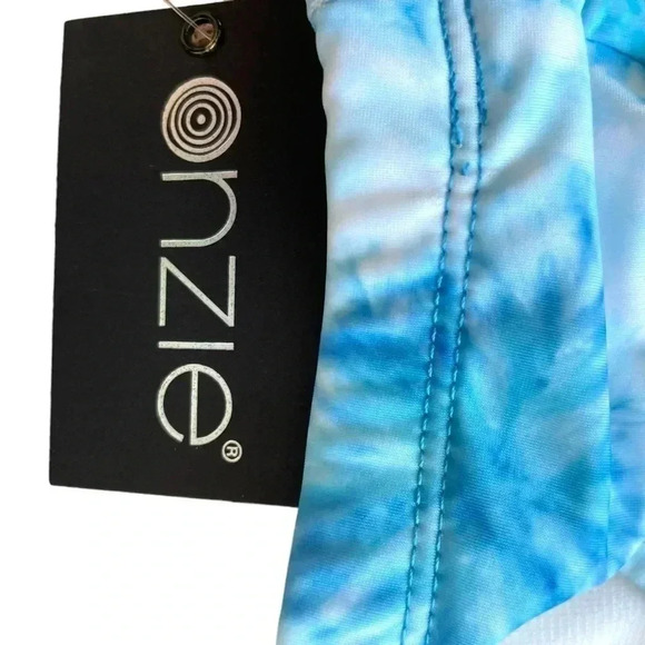 Onzie City Bra NWT CrissCross Strap Blue Tie Dye - Picture 5 of 7